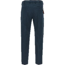 Blue Virgin Wool Dress Pants
