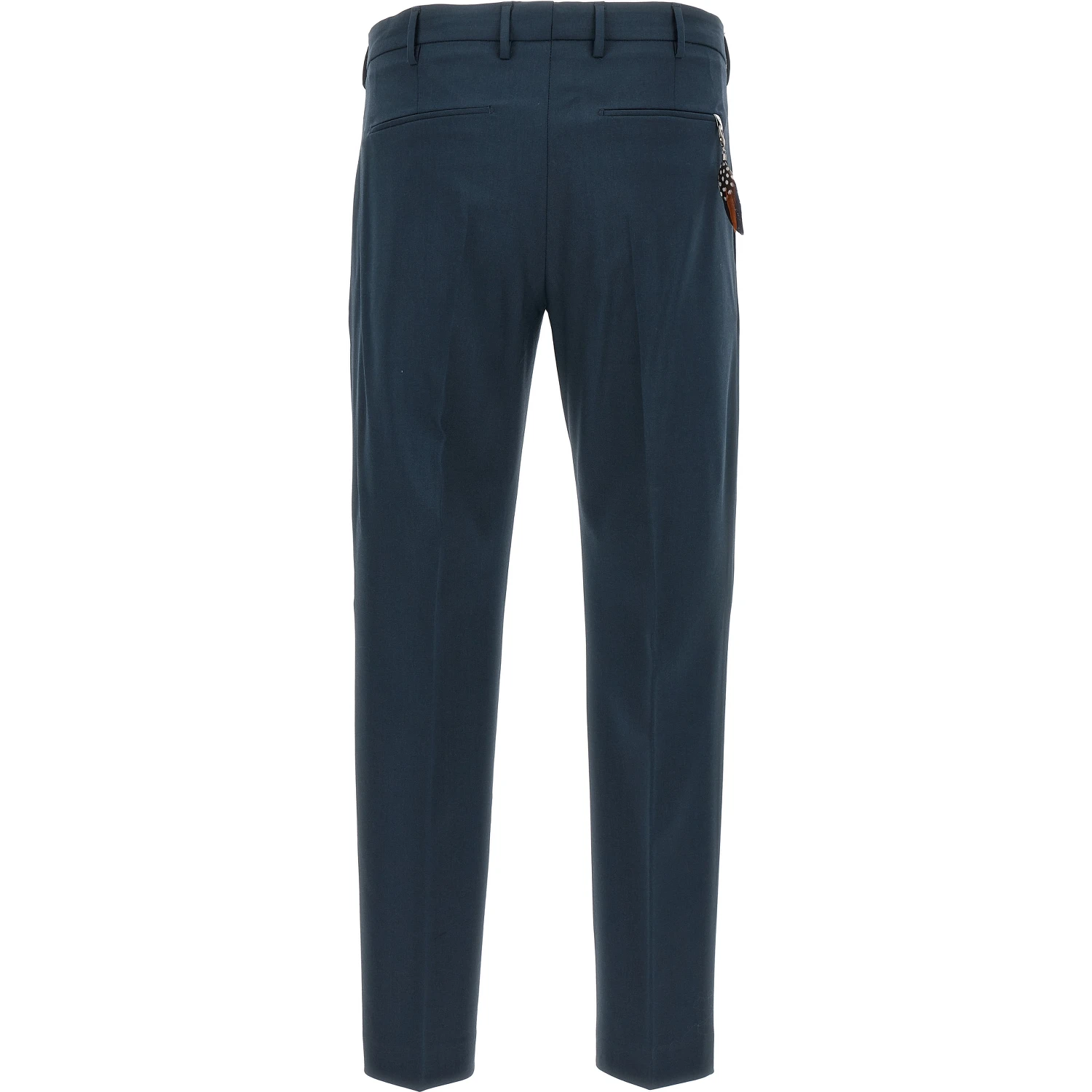 Blue Virgin Wool Dress Pants
