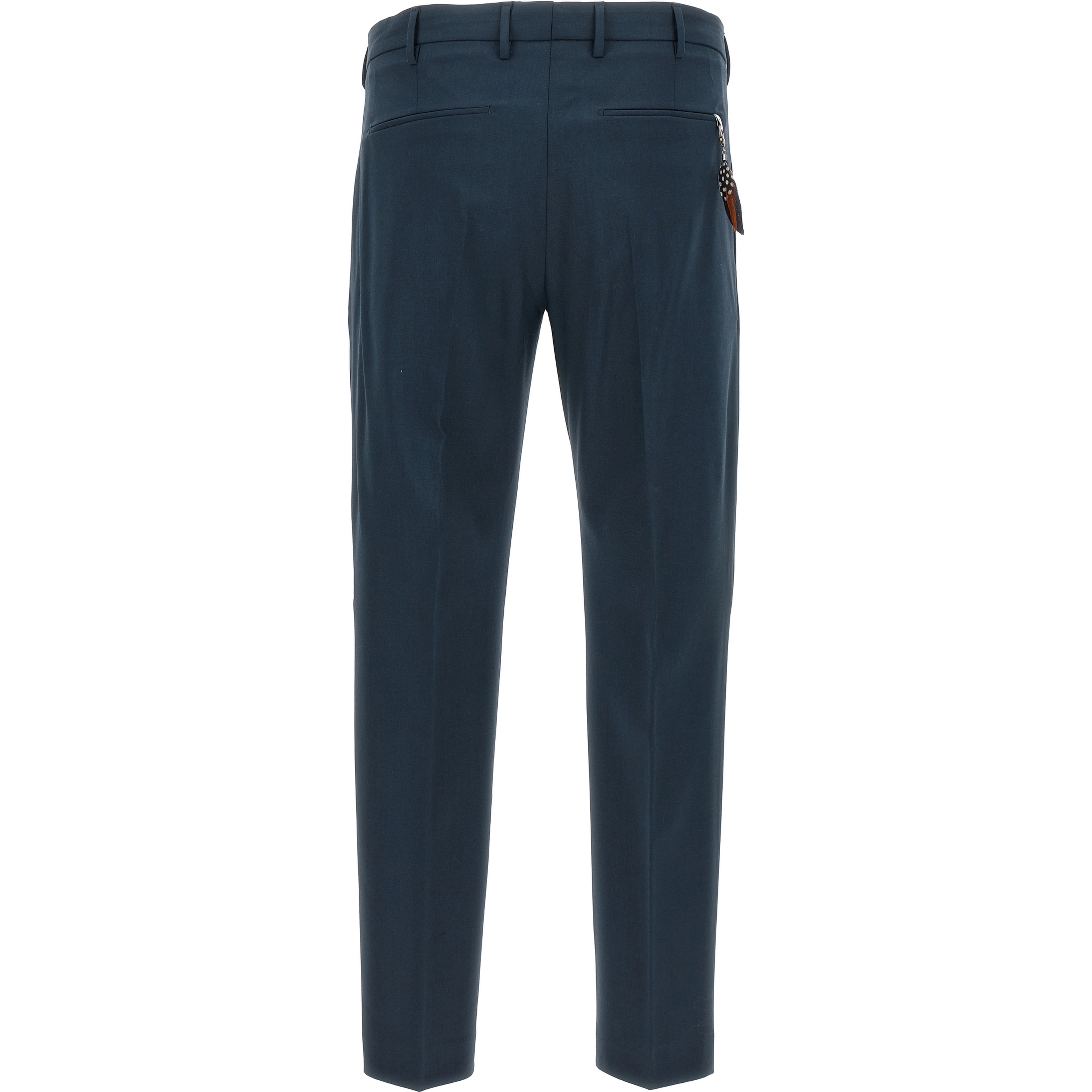 Blue Virgin Wool Dress Pants