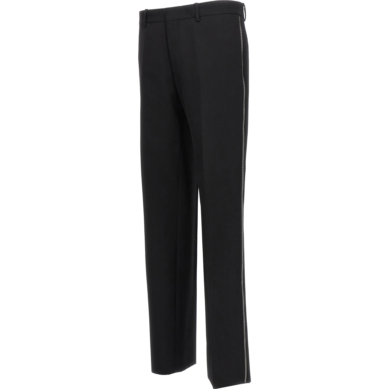 Black Virgin Wool Dress Pants
