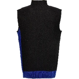 Multicolor Merino Wool Sleeveless Jacket