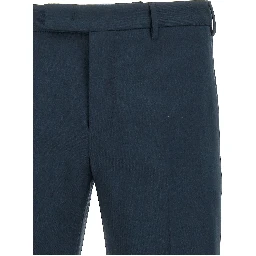 Blue Virgin Wool Dress Pants