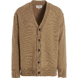 Beige Wool Cardigan