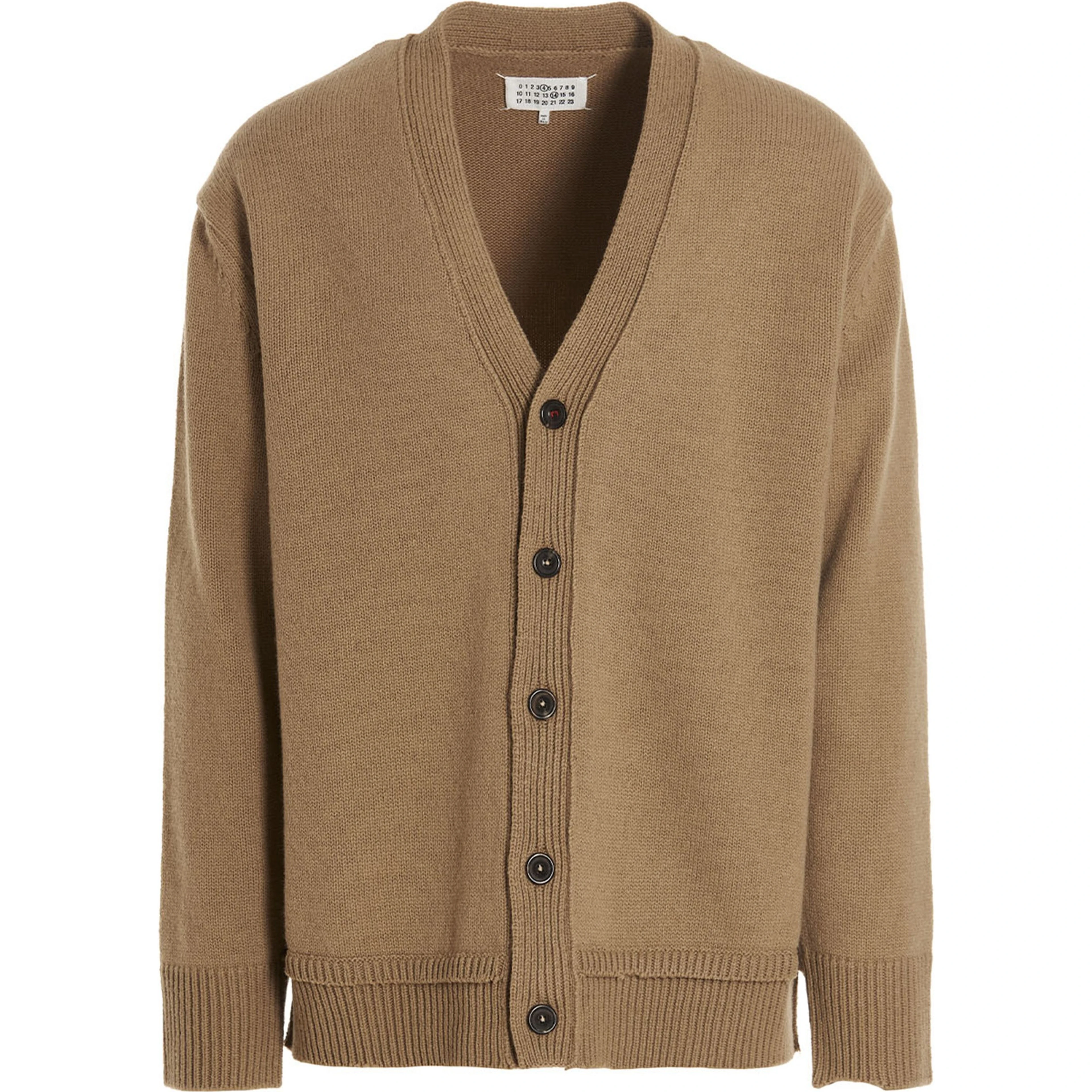 Beige Wool Cardigan