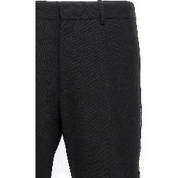 Black Virgin Wool Dress Pants