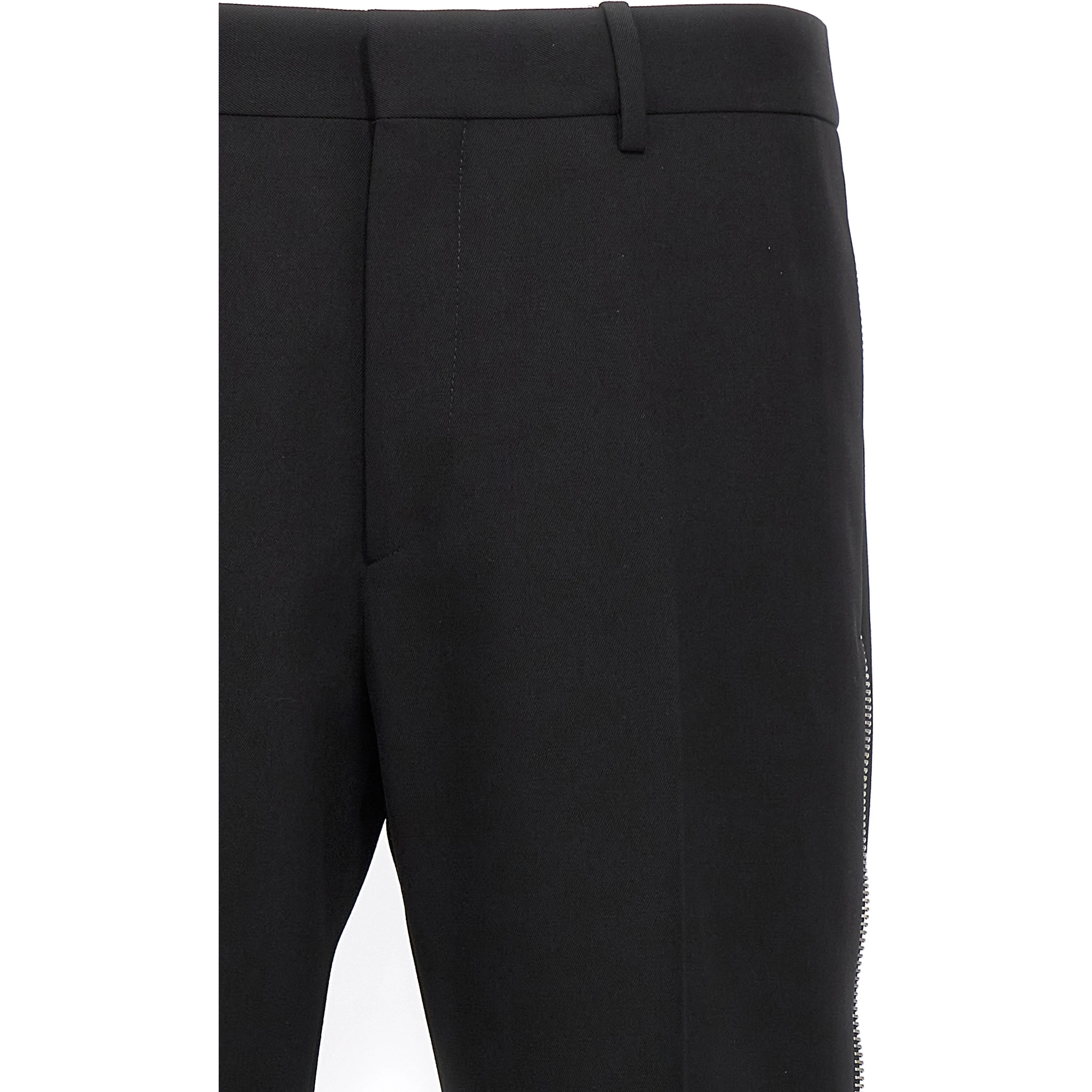 Black Virgin Wool Dress Pants