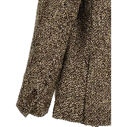 Beige Alpaca Leather Blazer