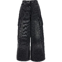 Gray Cotton Cargo Shorts