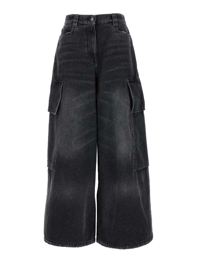 Gray Cotton Cargo Shorts