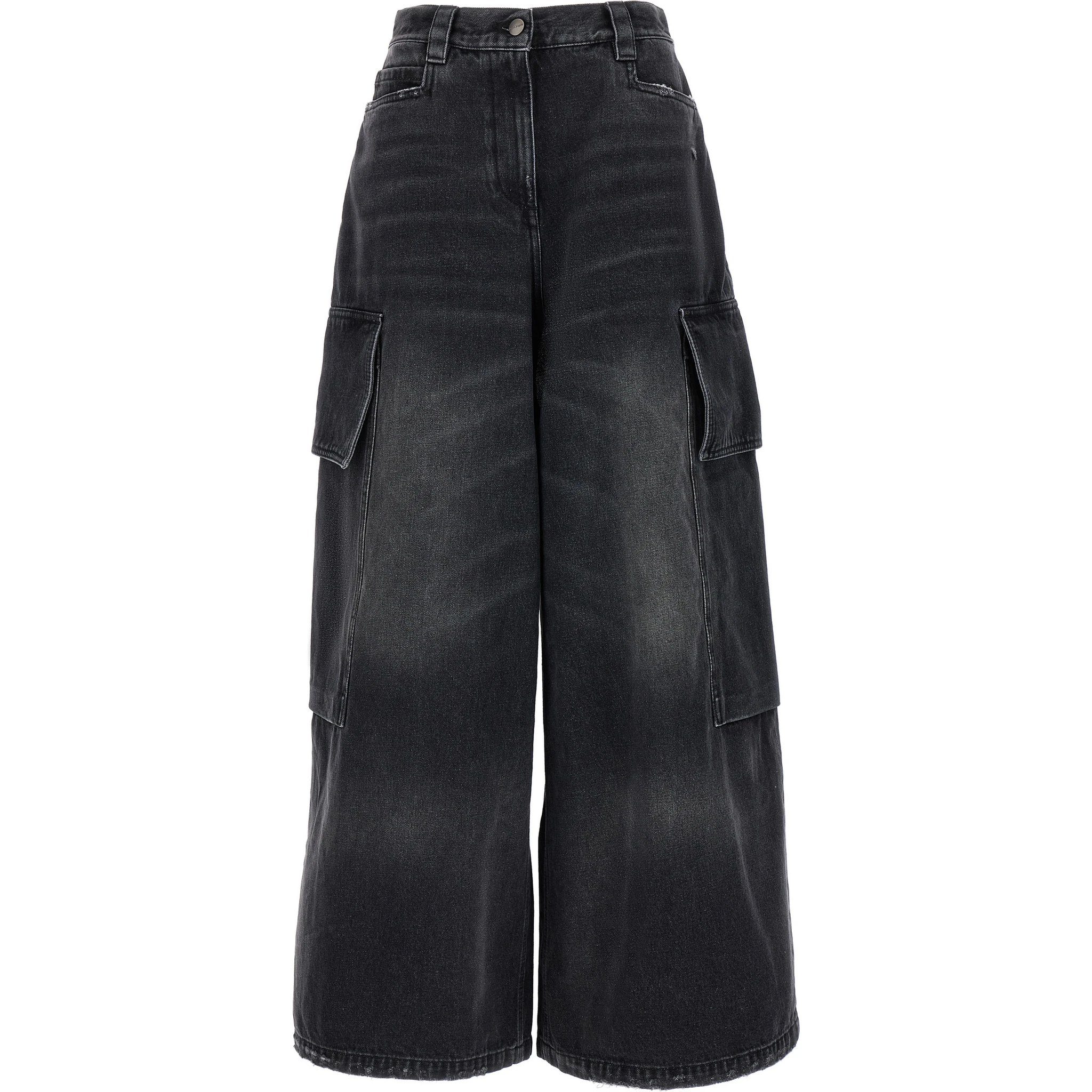 Gray Cotton Cargo Shorts