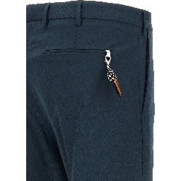 Blue Virgin Wool Dress Pants