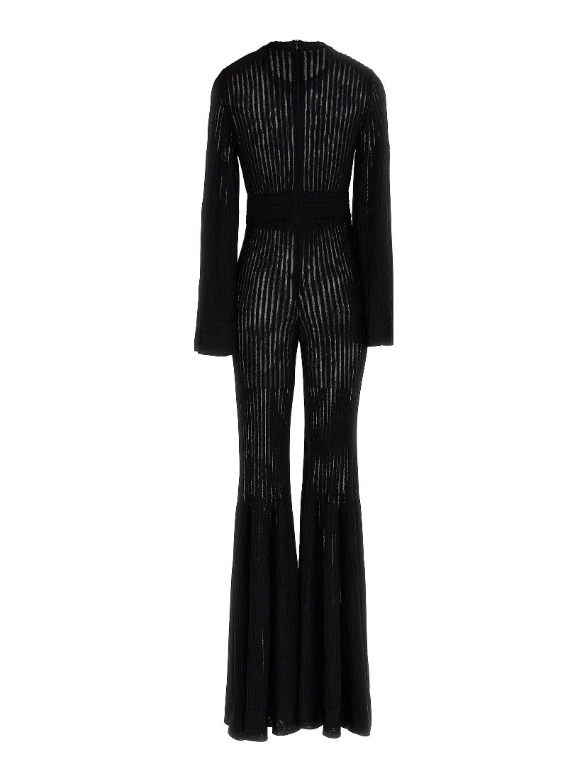 Black Viscose Jumpsuit