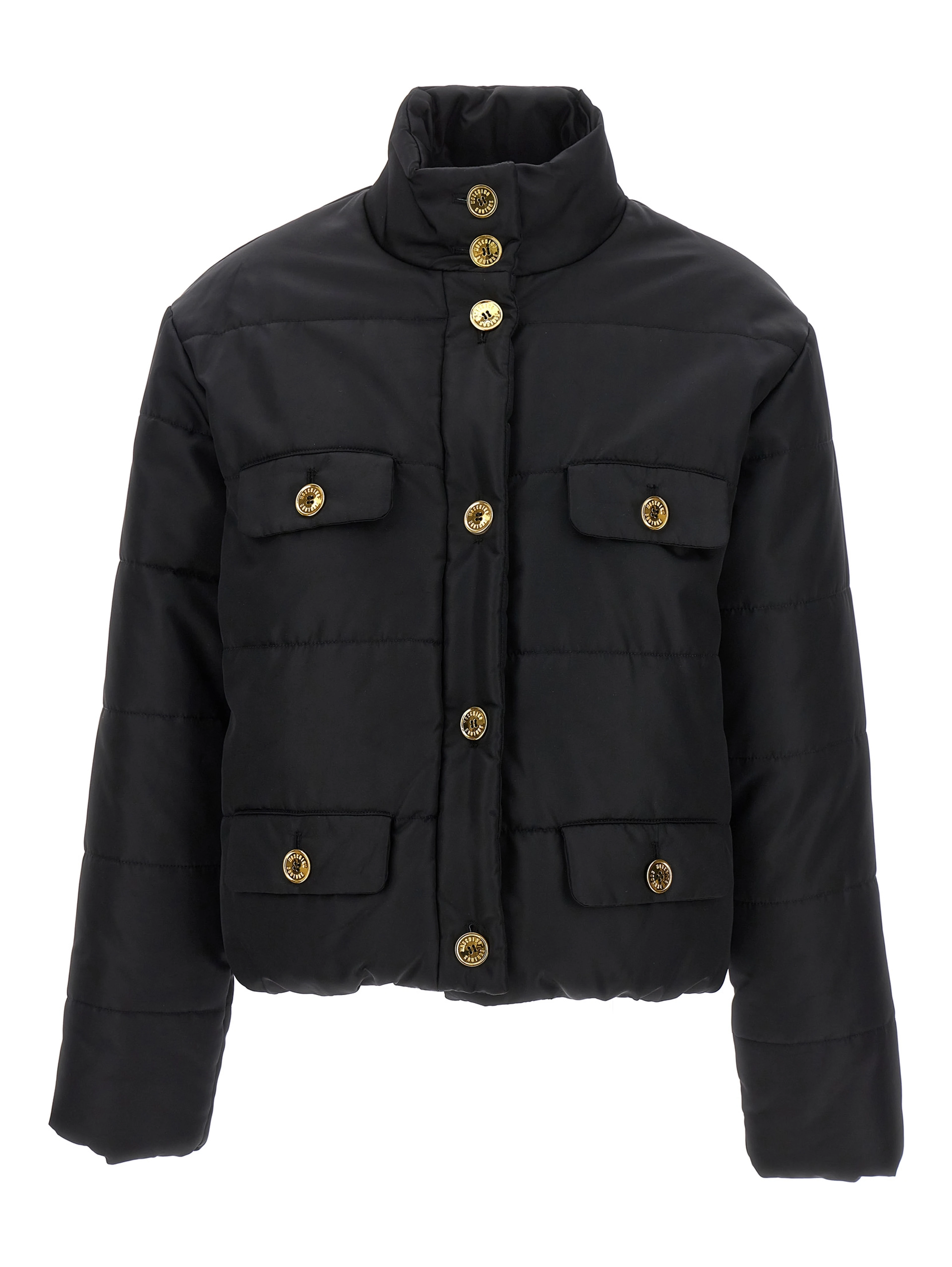 Black Polyamide Full-Length Jacket