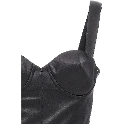 Black Acetate Short Dress