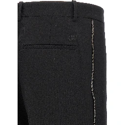 Black Virgin Wool Dress Pants