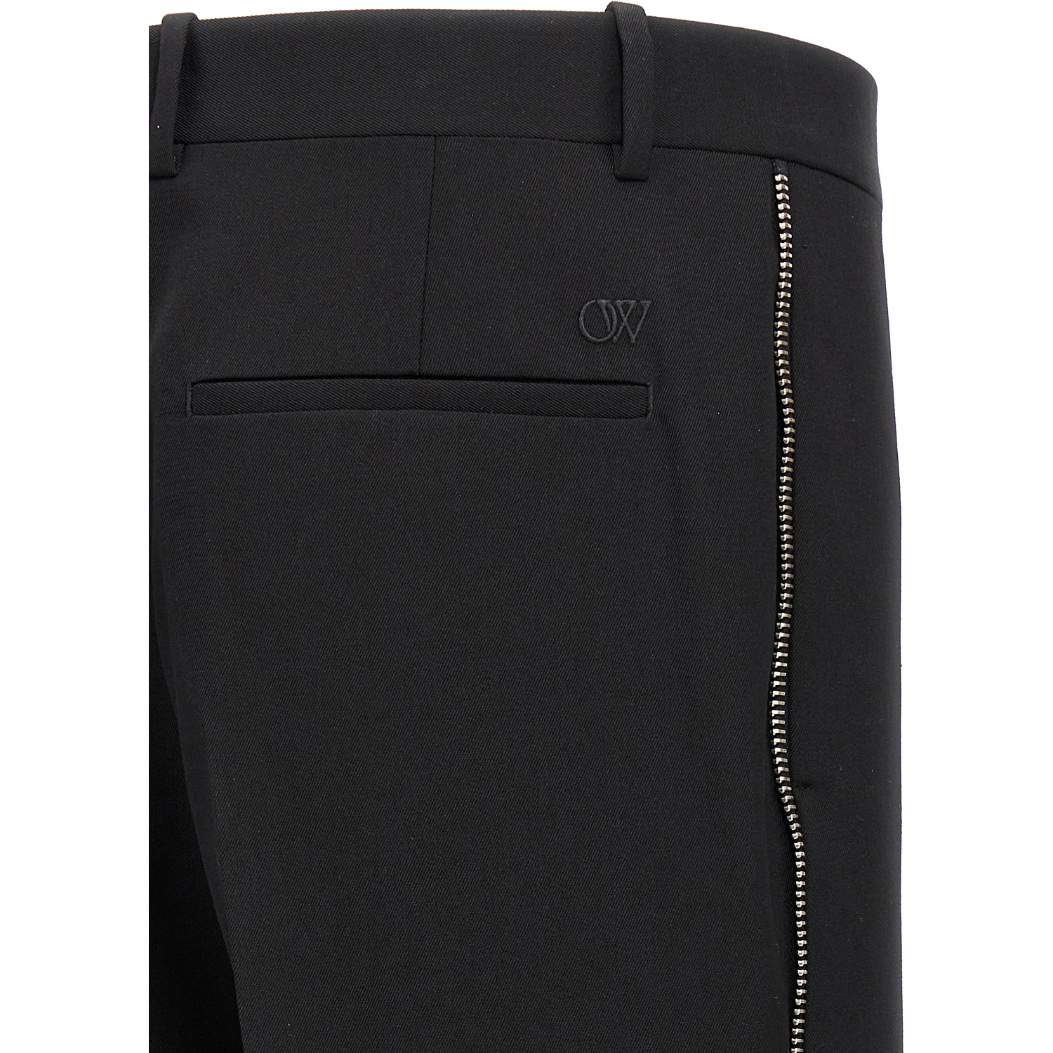 Black Virgin Wool Dress Pants