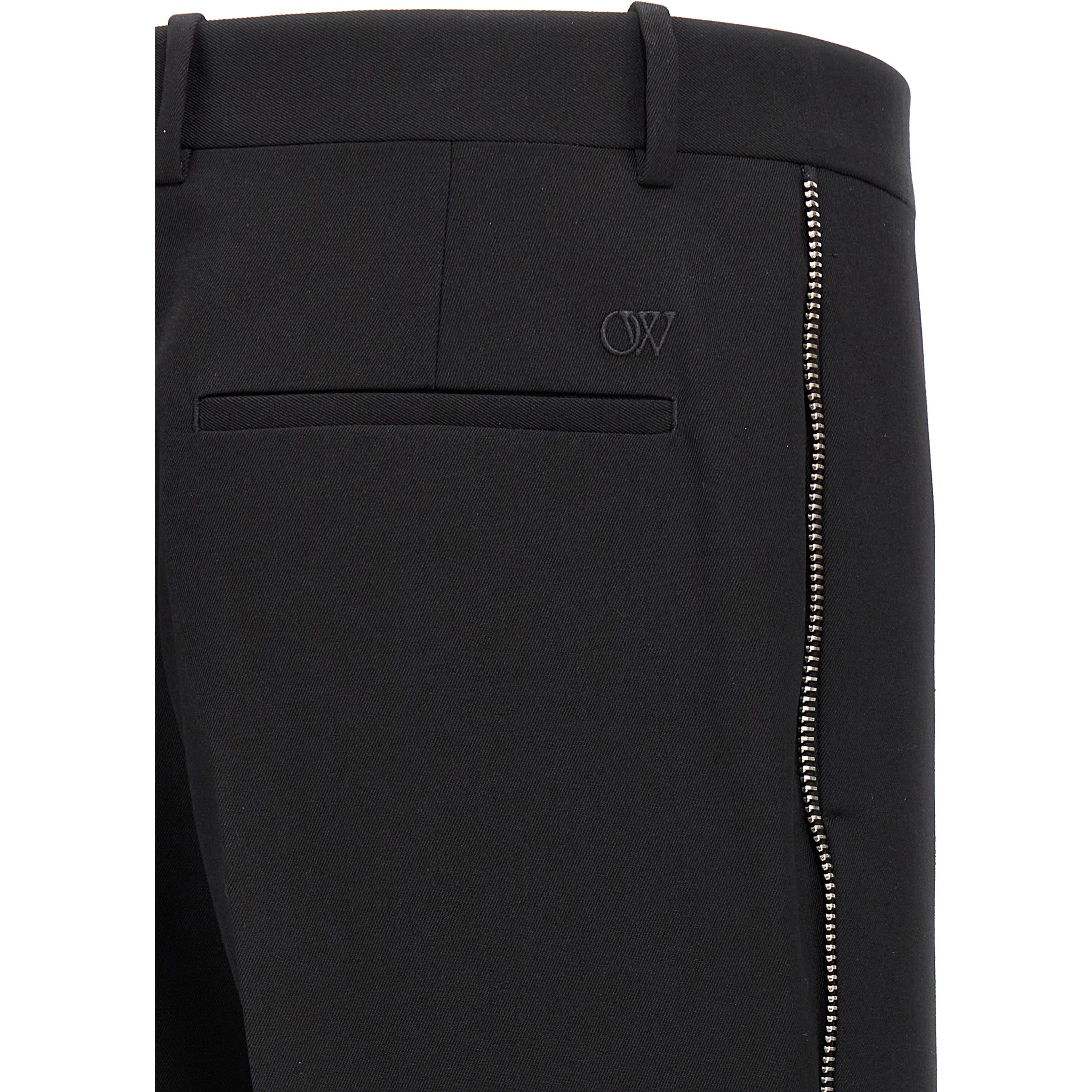 Black Virgin Wool Dress Pants