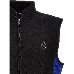 Multicolor Merino Wool Sleeveless Jacket
