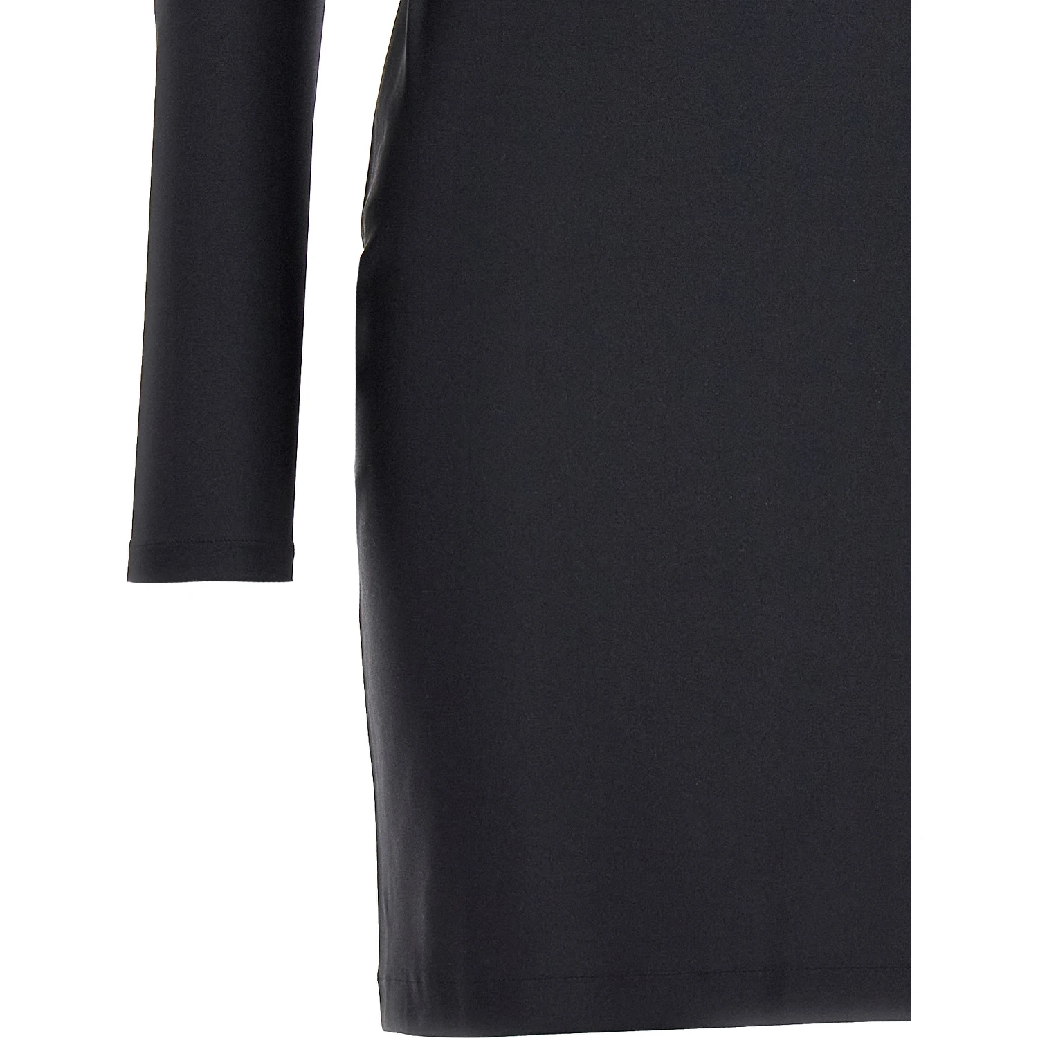 Black Polyamide Short Dress