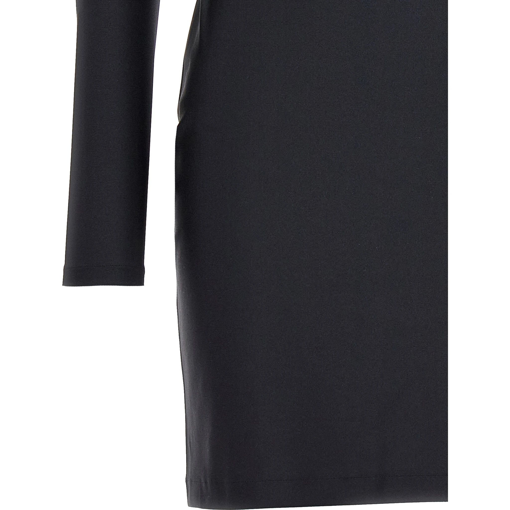 Black Polyamide Short Dress