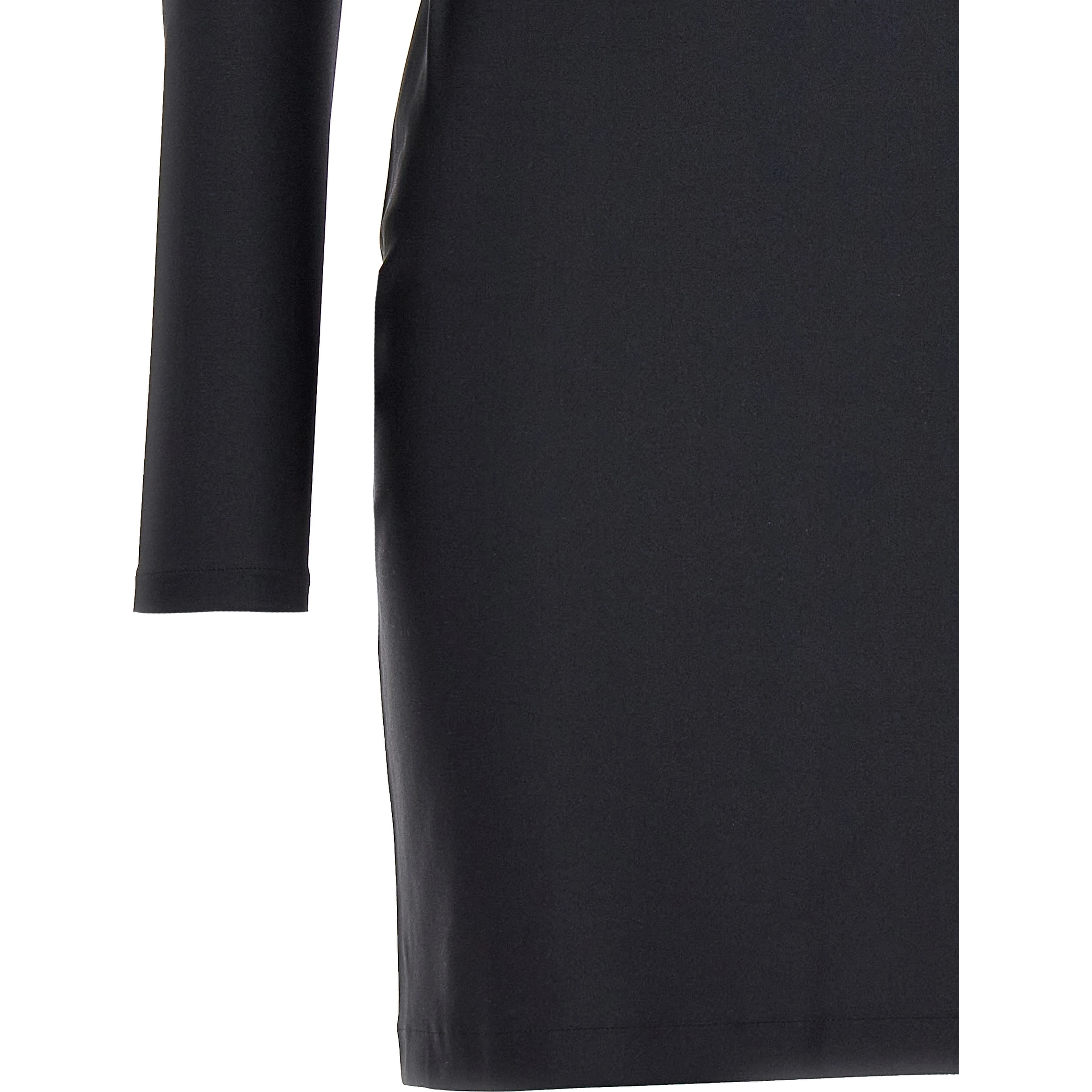 Black Polyamide Short Dress