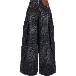 Gray Cotton Cargo Shorts