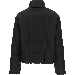 Black Polyamide Full-Length Jacket