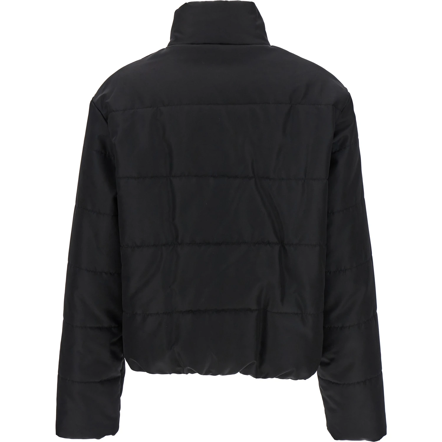 Black Polyamide Full-Length Jacket