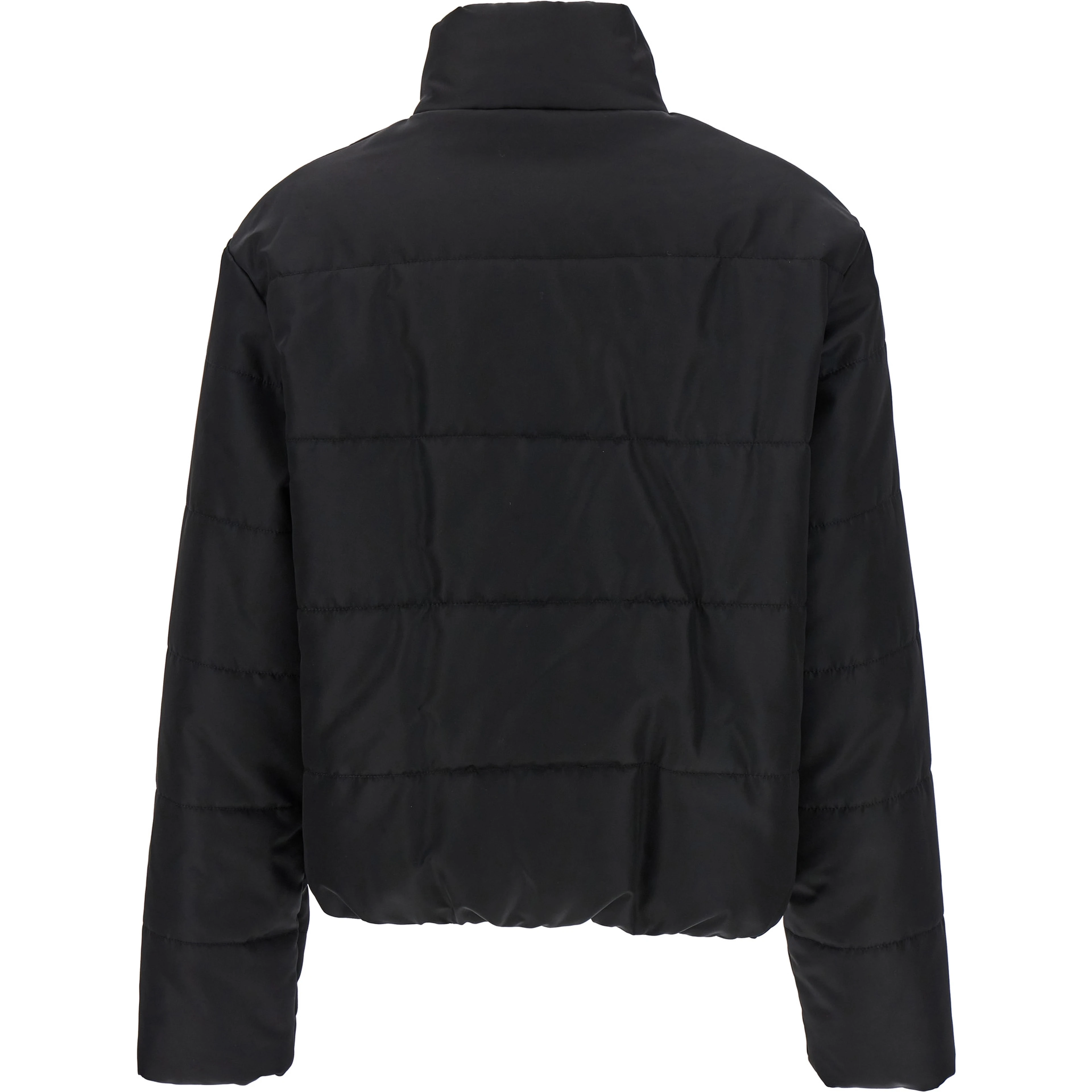Black Polyamide Full-Length Jacket