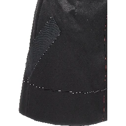 Black Acetate Short Dress