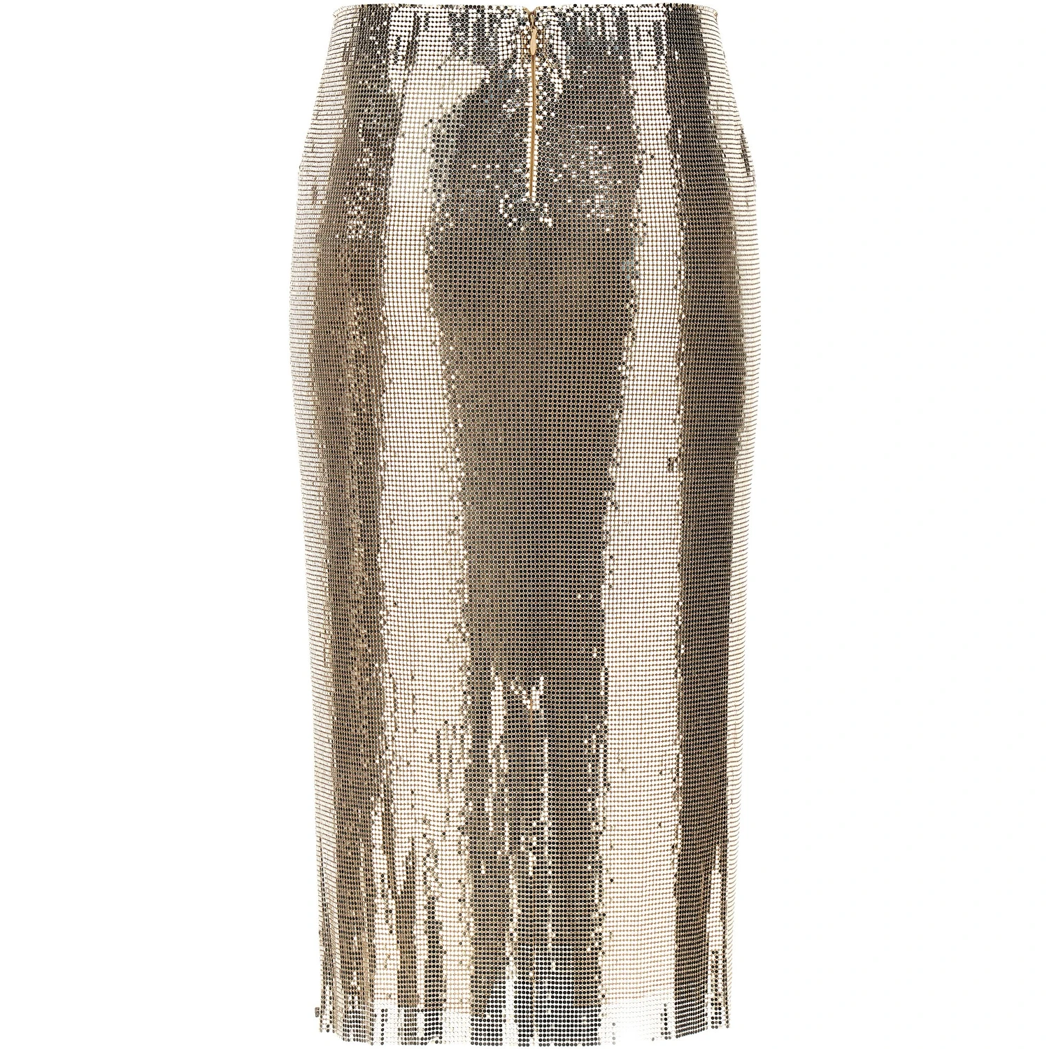 Multicolor Polyester Midi Skirt
