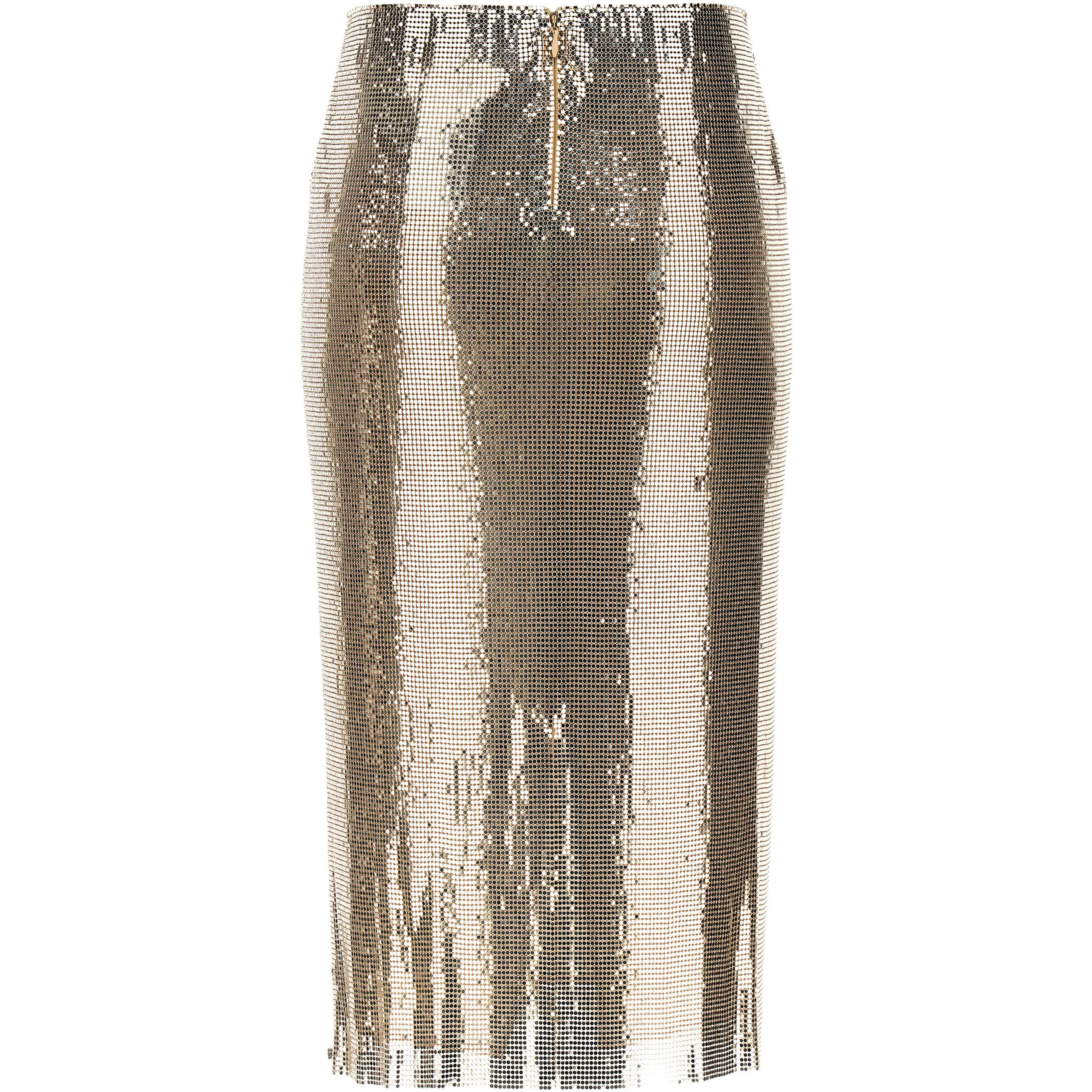 Multicolor Polyester Midi Skirt