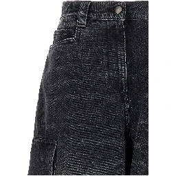 Gray Cotton Cargo Shorts