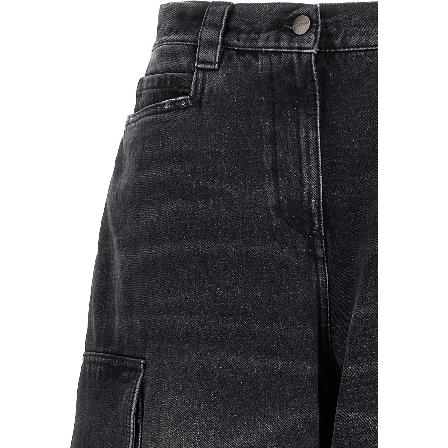 Gray Cotton Cargo Shorts