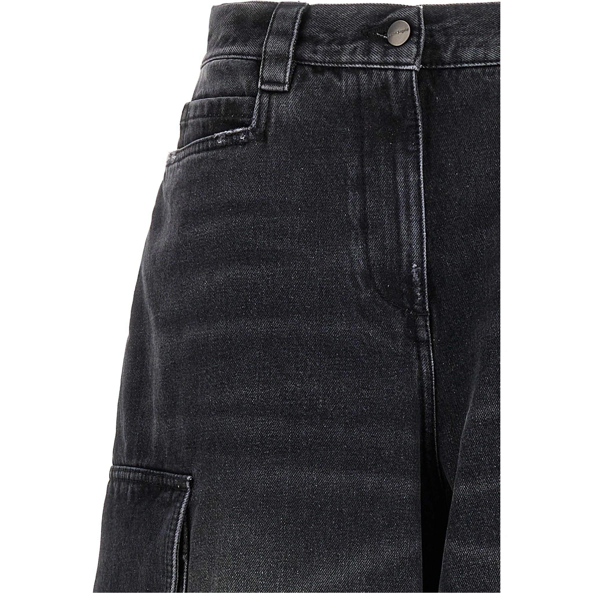 Gray Cotton Cargo Shorts