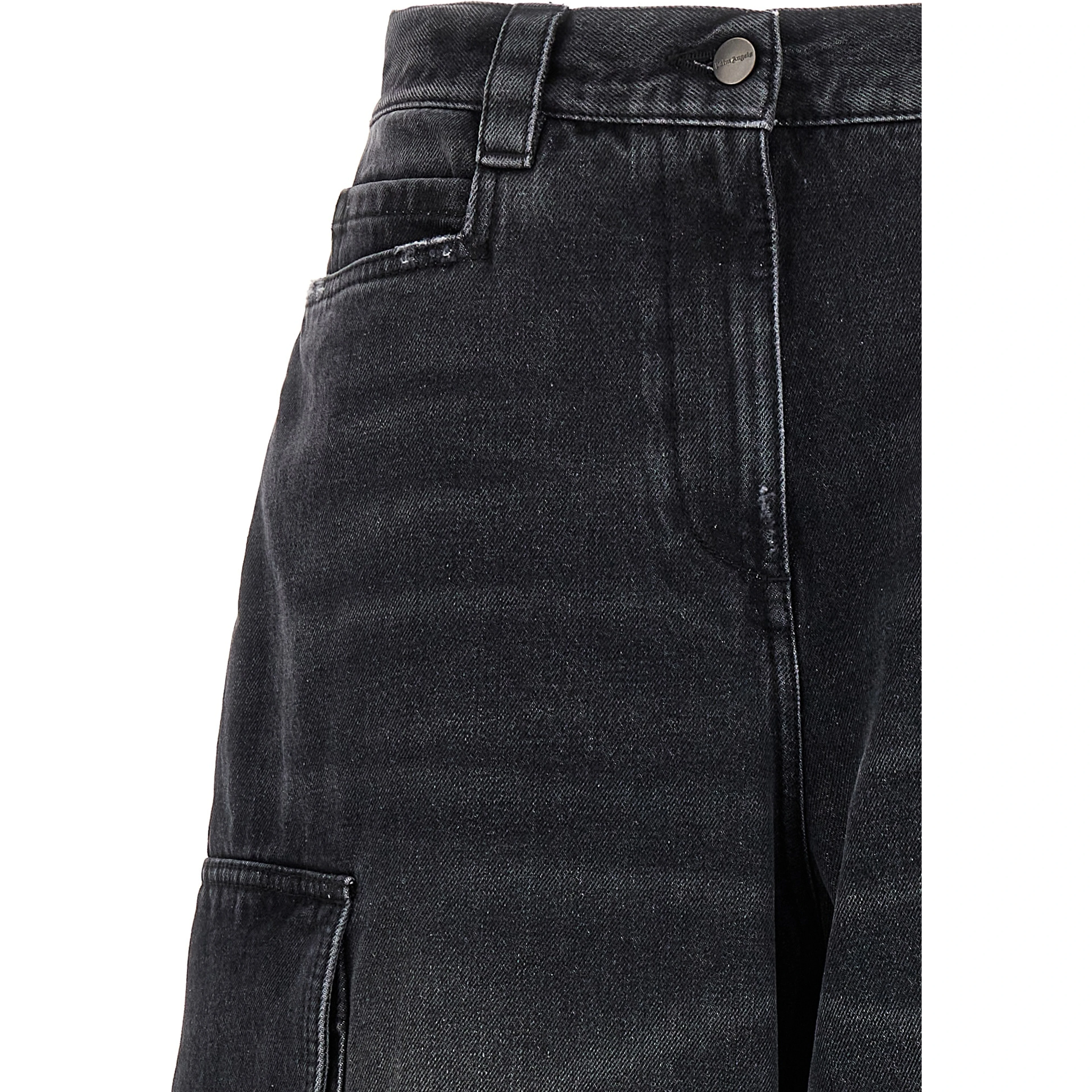 Gray Cotton Cargo Shorts