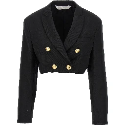 Black Polyester Blazer