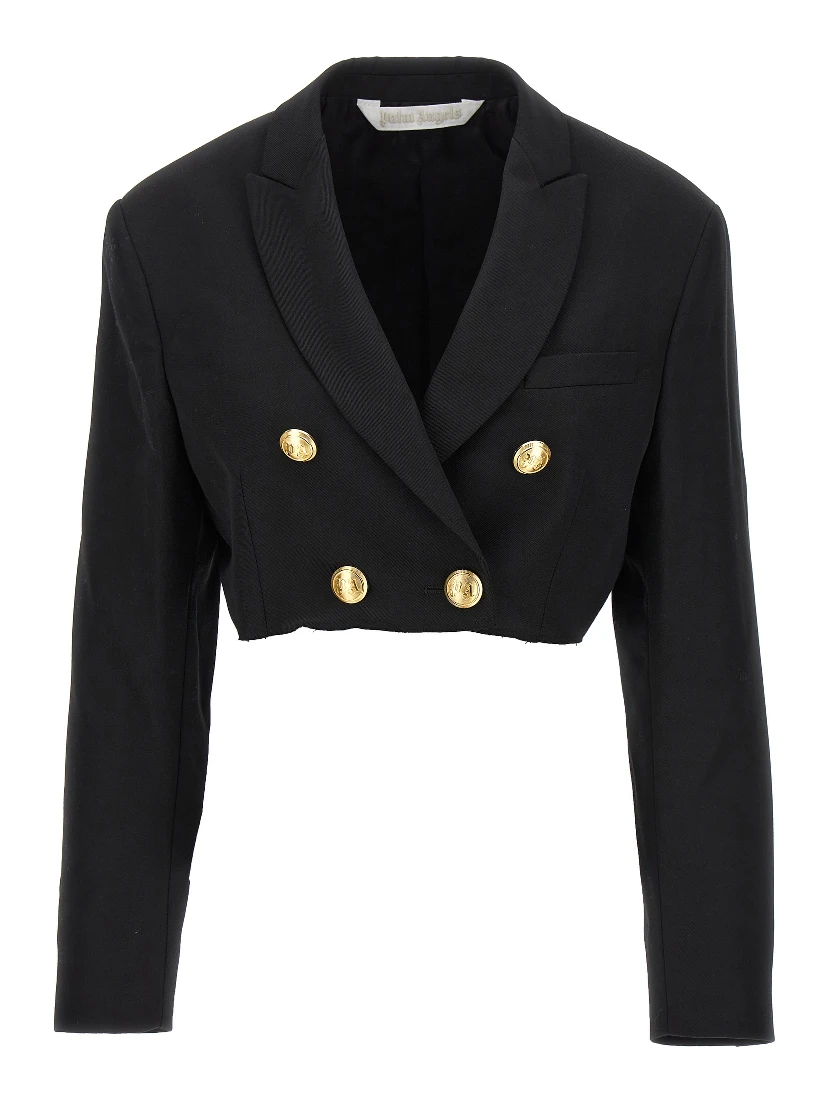 Black Polyester Blazer