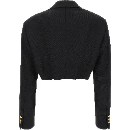 Black Polyester Blazer