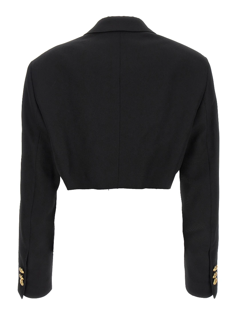 Black Polyester Blazer