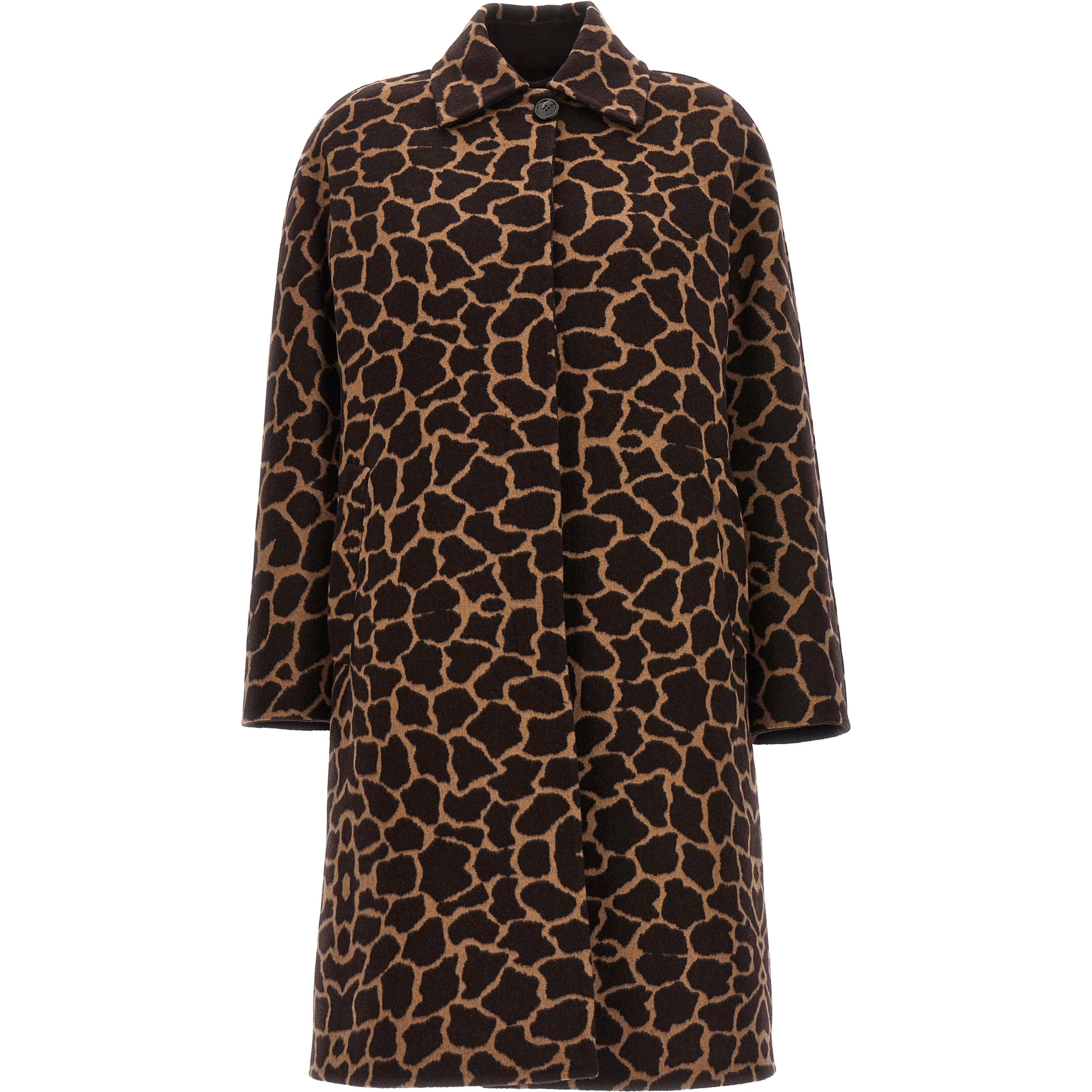 Brown Virgin Wool Coat