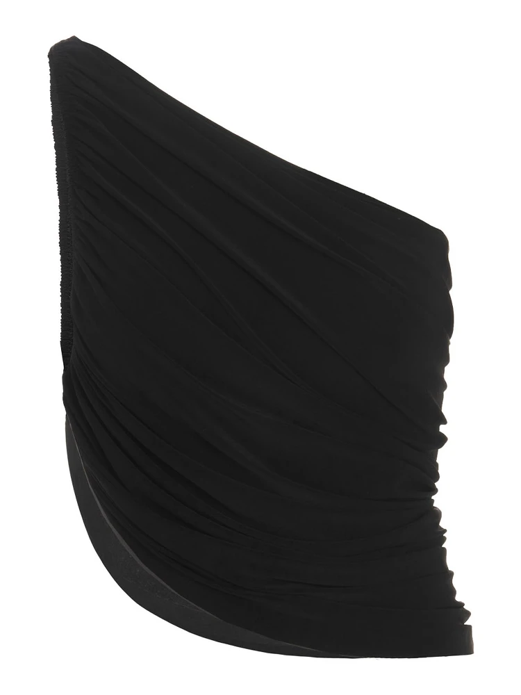 Black Polyamide Tank Tops