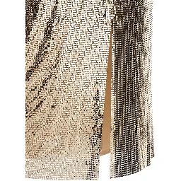 Multicolor Polyester Midi Skirt