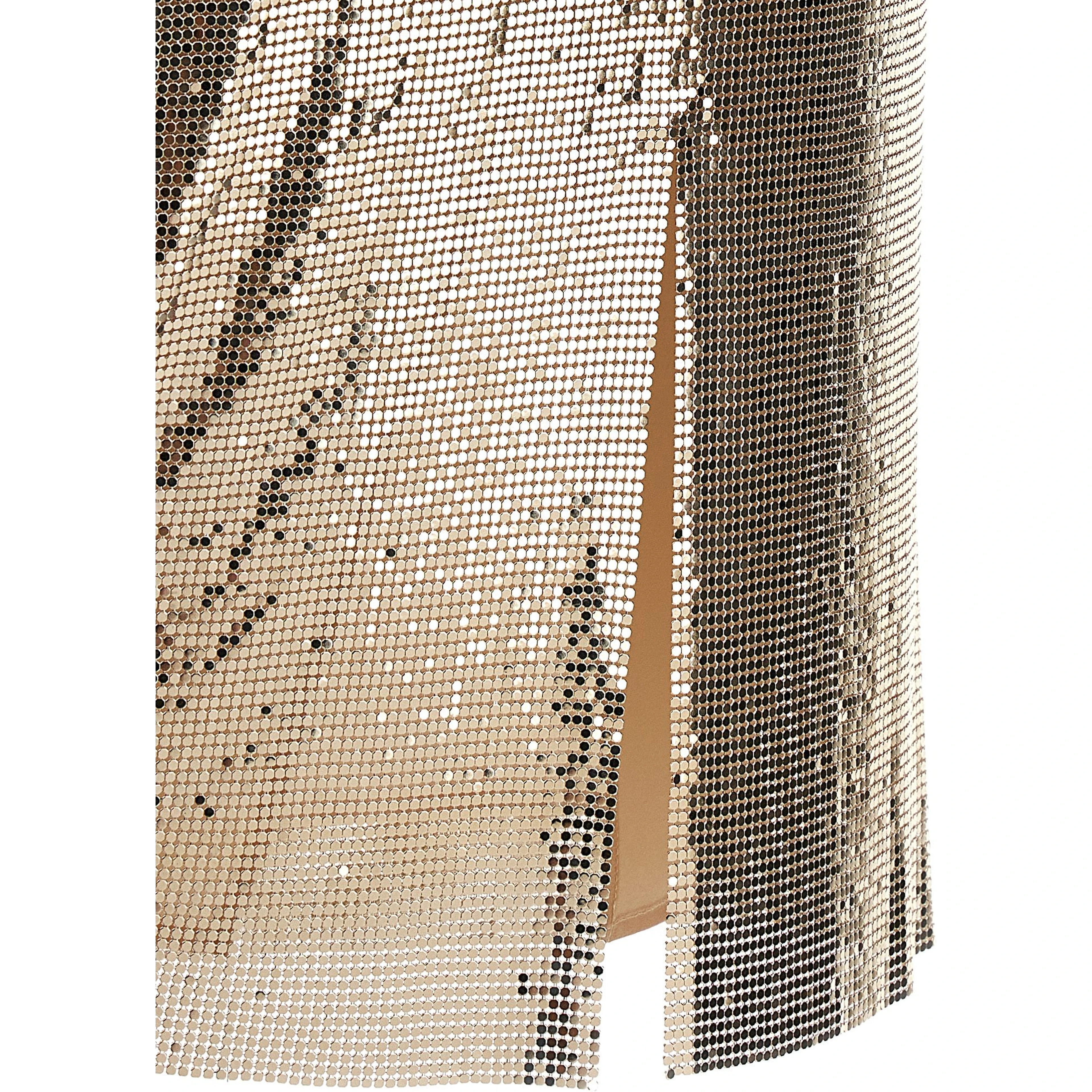 Multicolor Polyester Midi Skirt