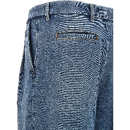 Blue Cotton Jeans Denim