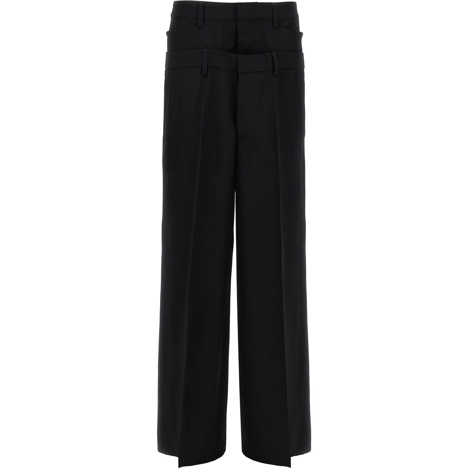 Black Virgin Wool Dress Pants