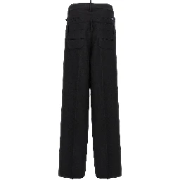 Black Virgin Wool Dress Pants