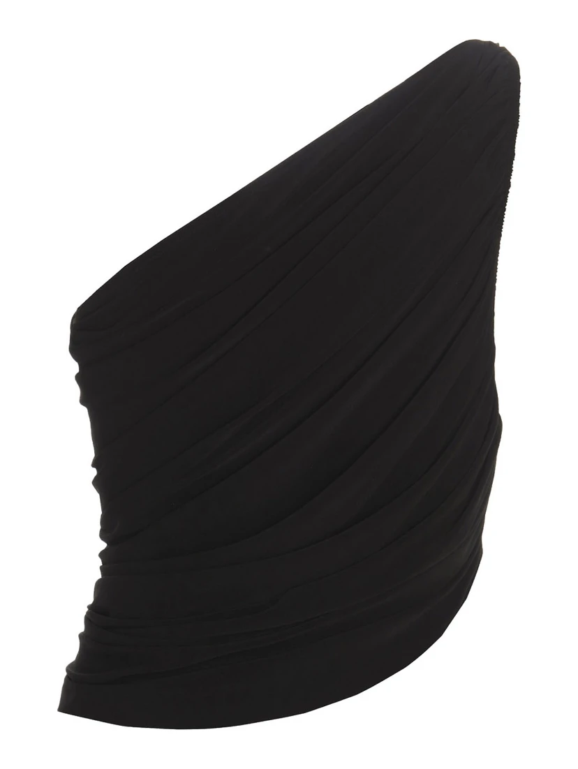 Black Polyamide Tank Tops