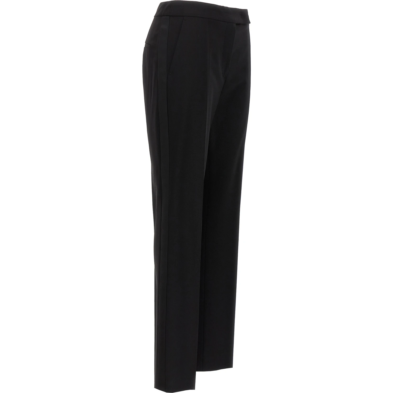 Black Virgin Wool Dress Pants