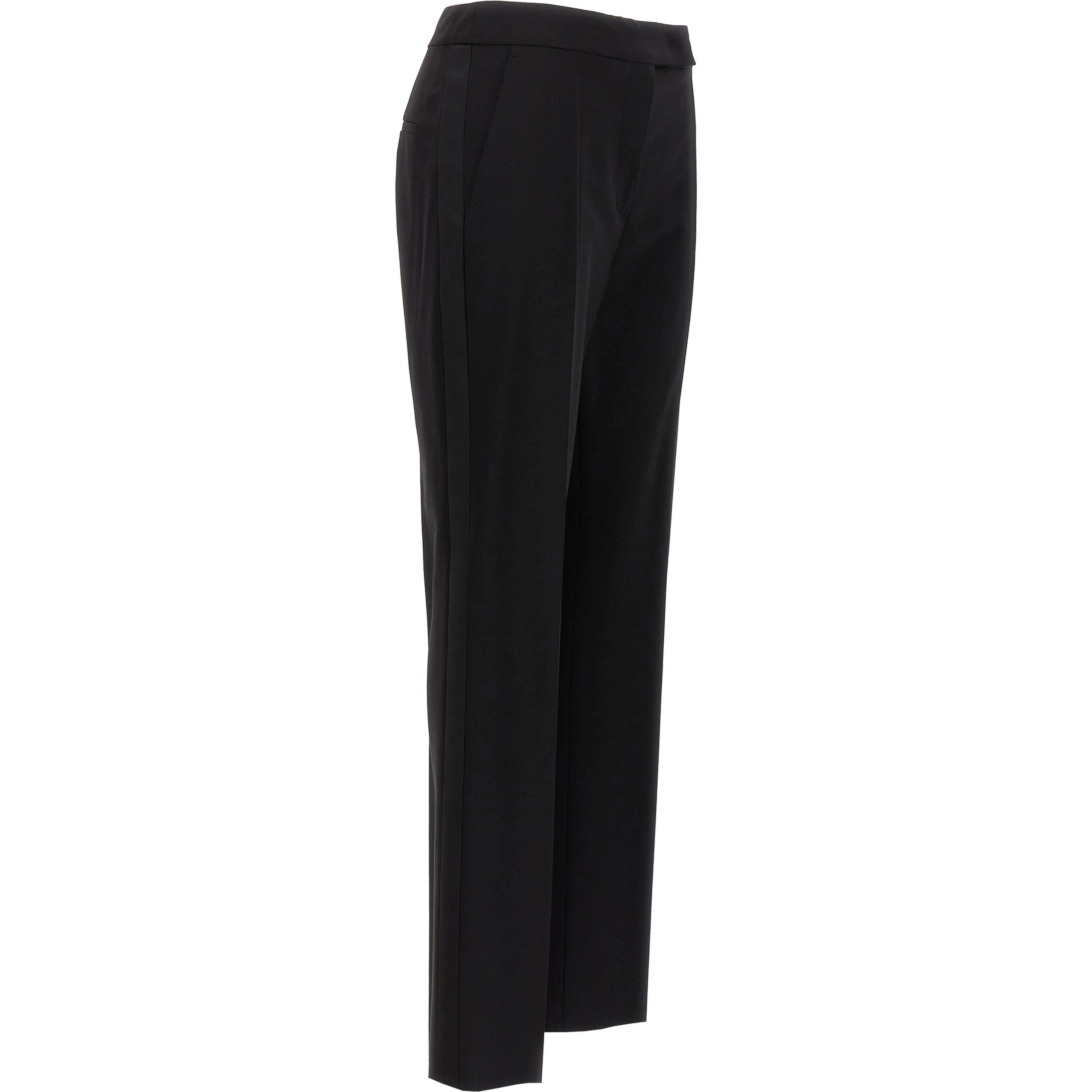 Black Virgin Wool Dress Pants